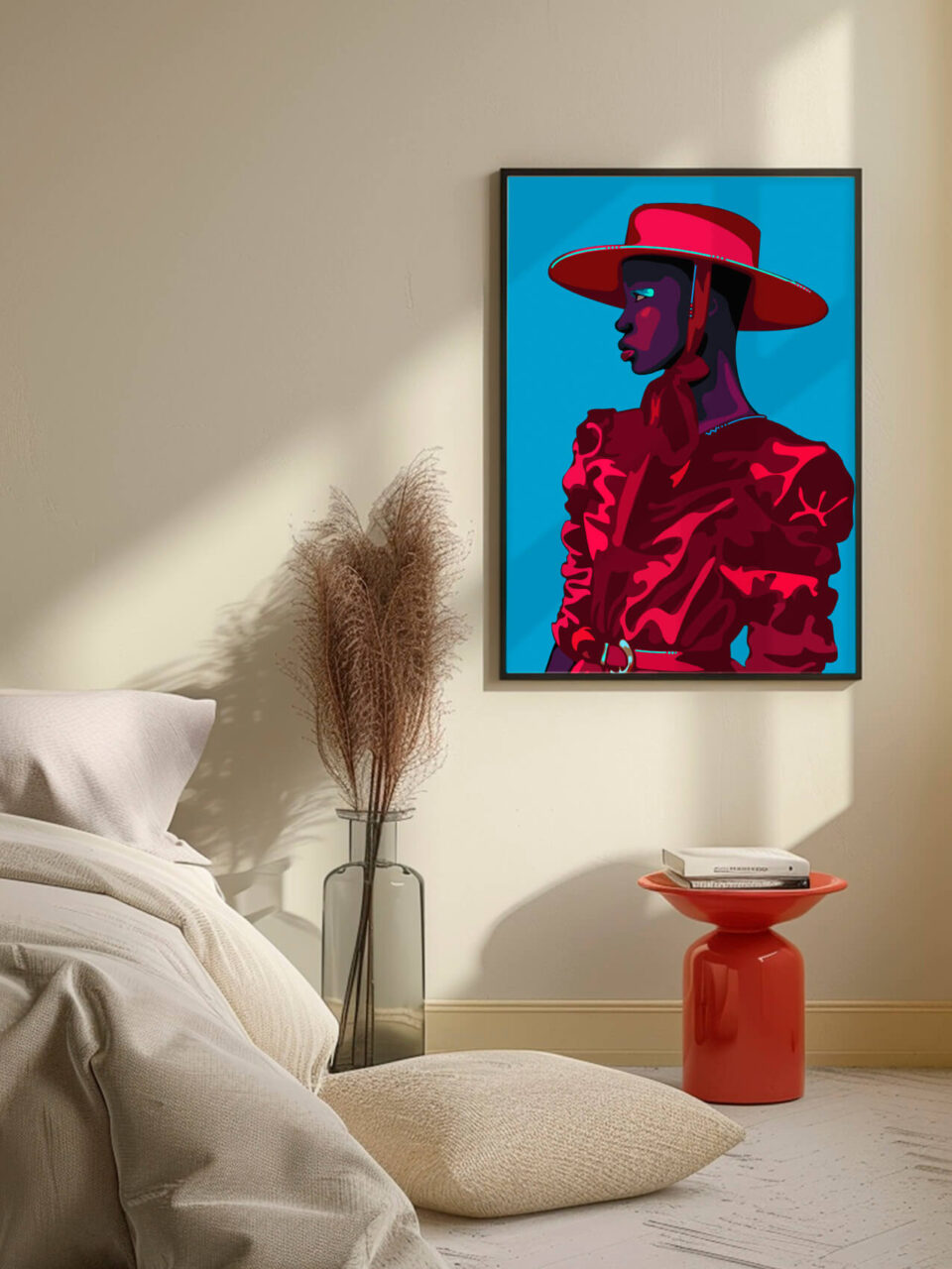 sheriff poster blauw rood