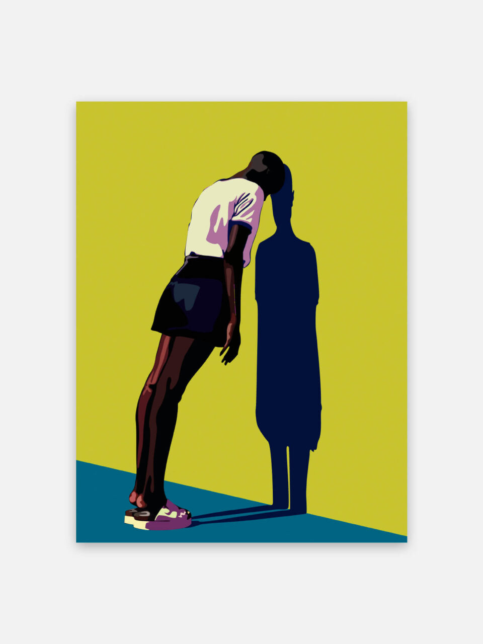 Poster afrikaanse vrouw illustratie