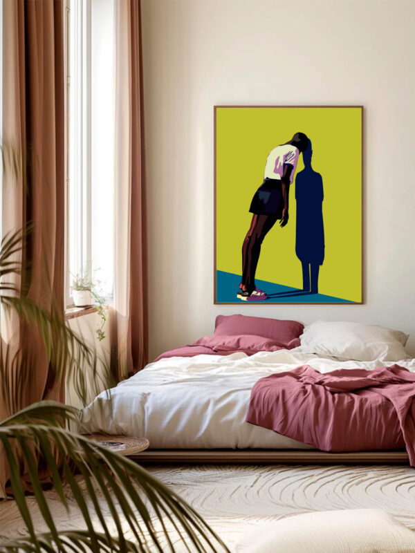 poster green african girl