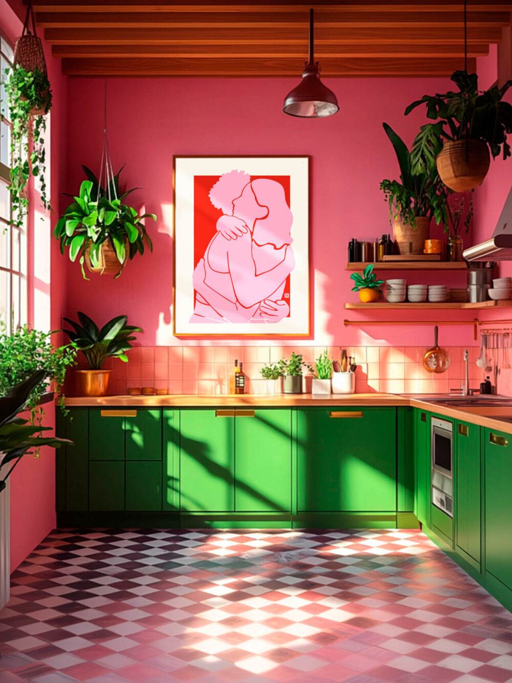 Kitschy kitchen wall art