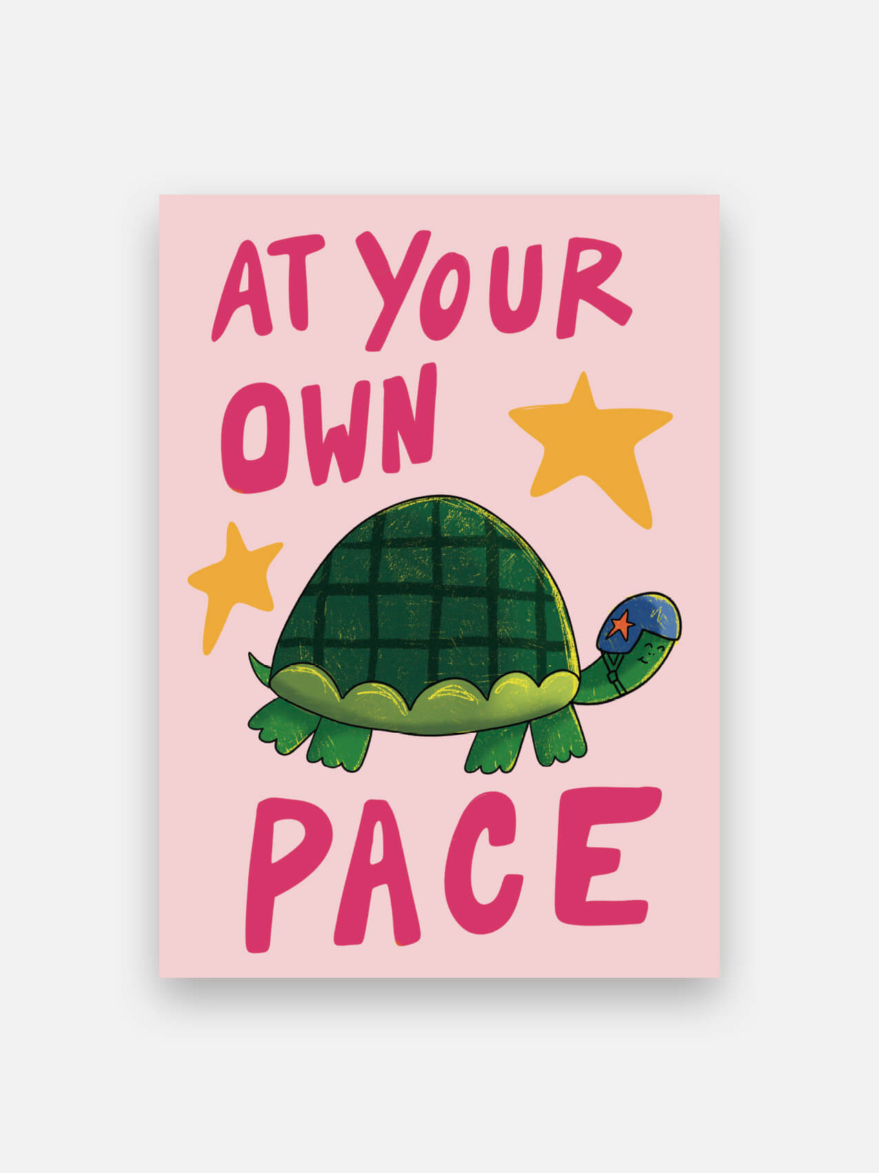 at your own pace tortoise poster