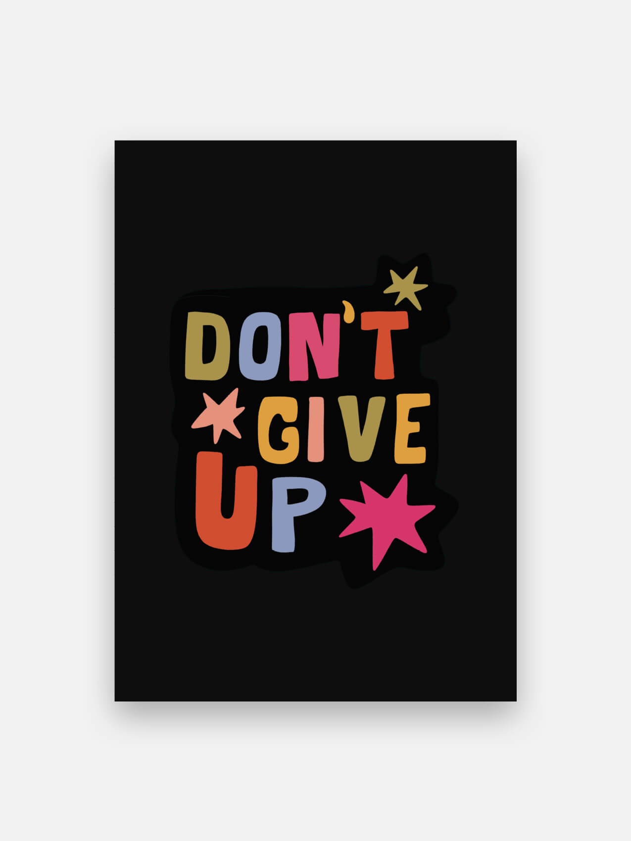 don't give up poster