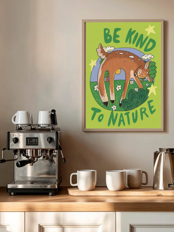 be kind to nature poster