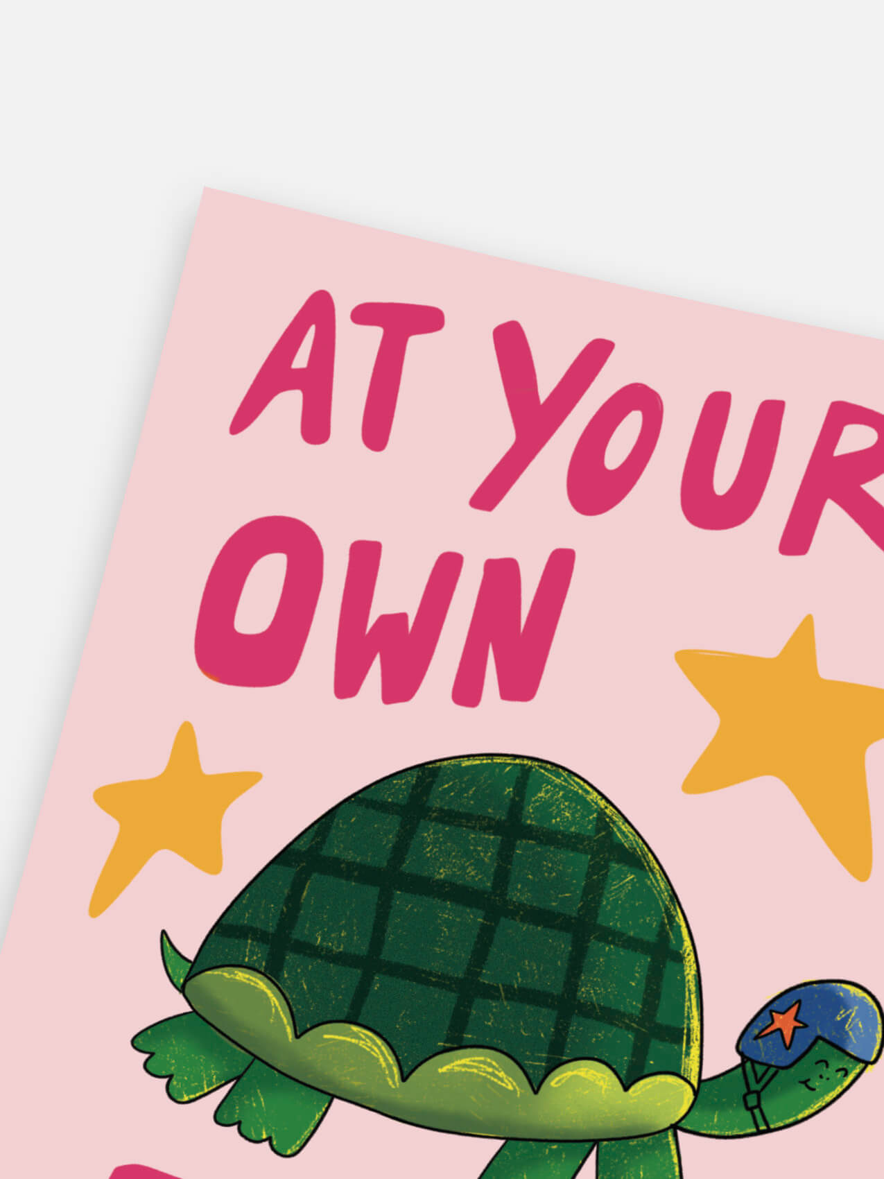 at your own pace tortoise poster