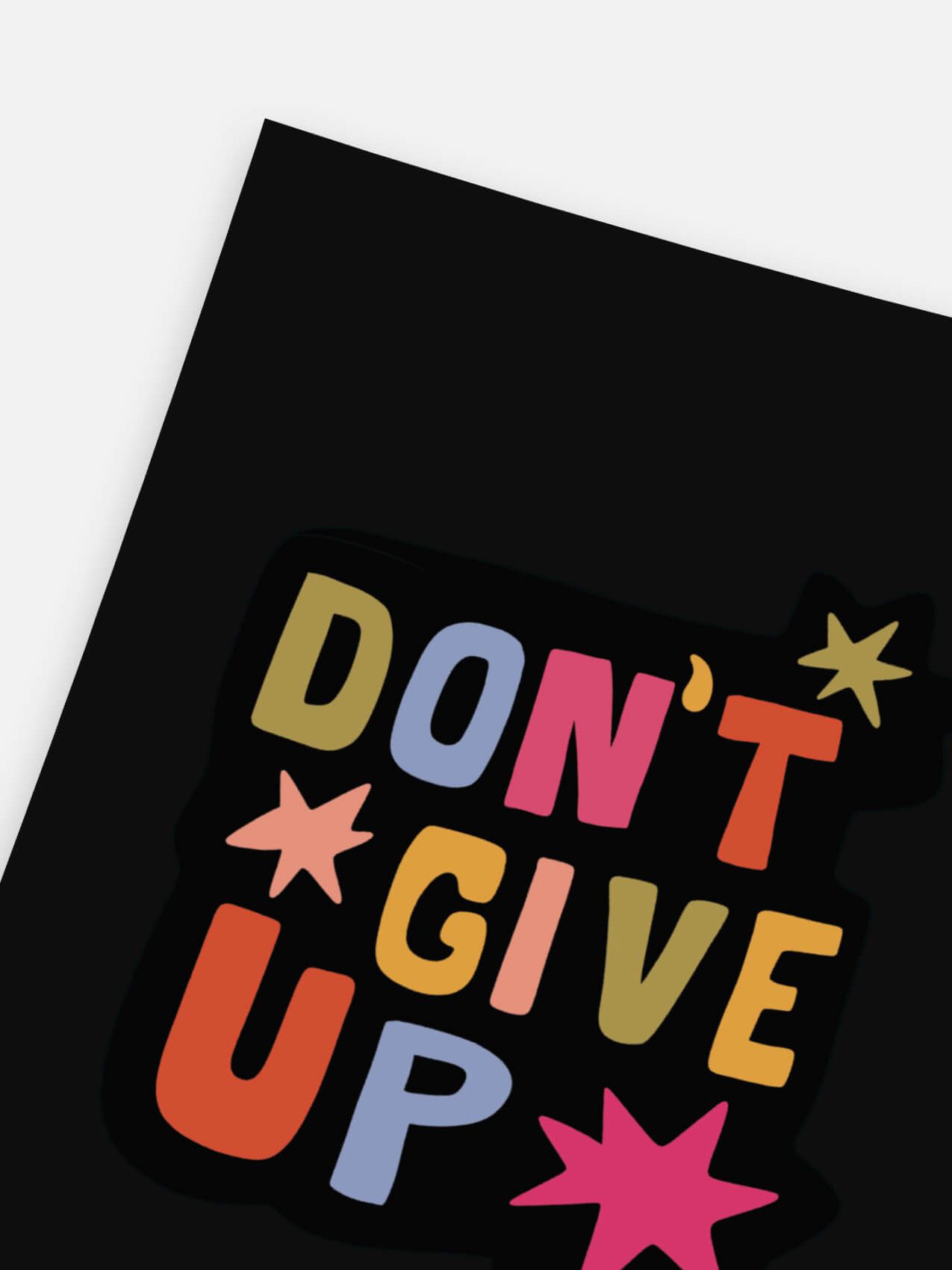 don't give up poster