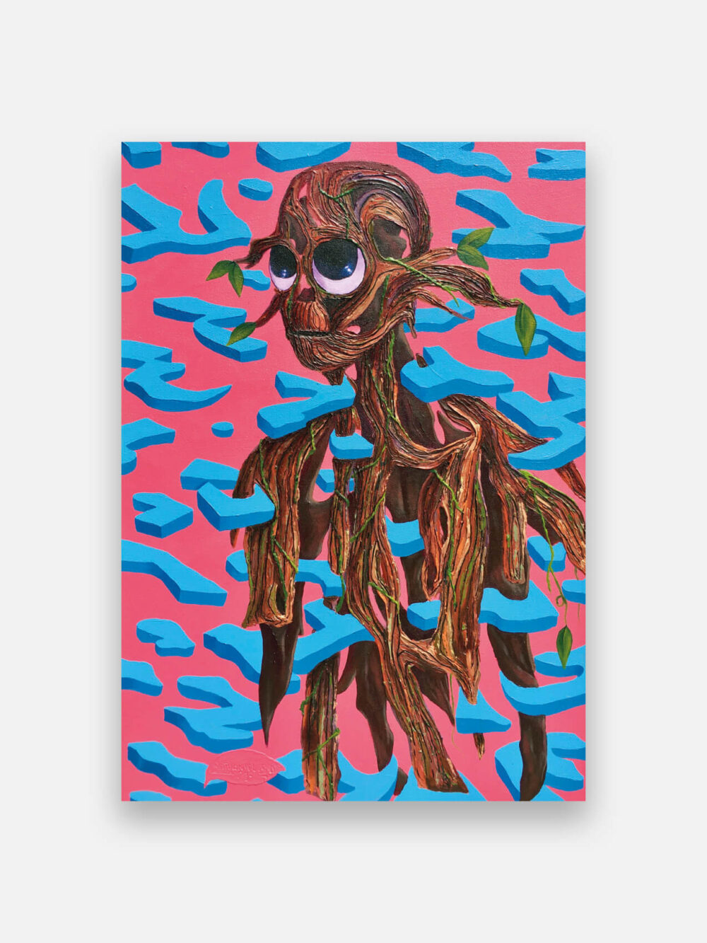 poster maze nigeria pink blue
