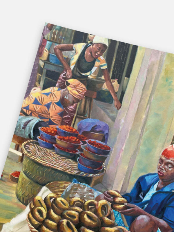 Fried Fish market Nigeria poster
