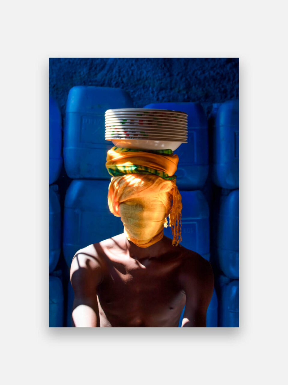 poster blue yellow