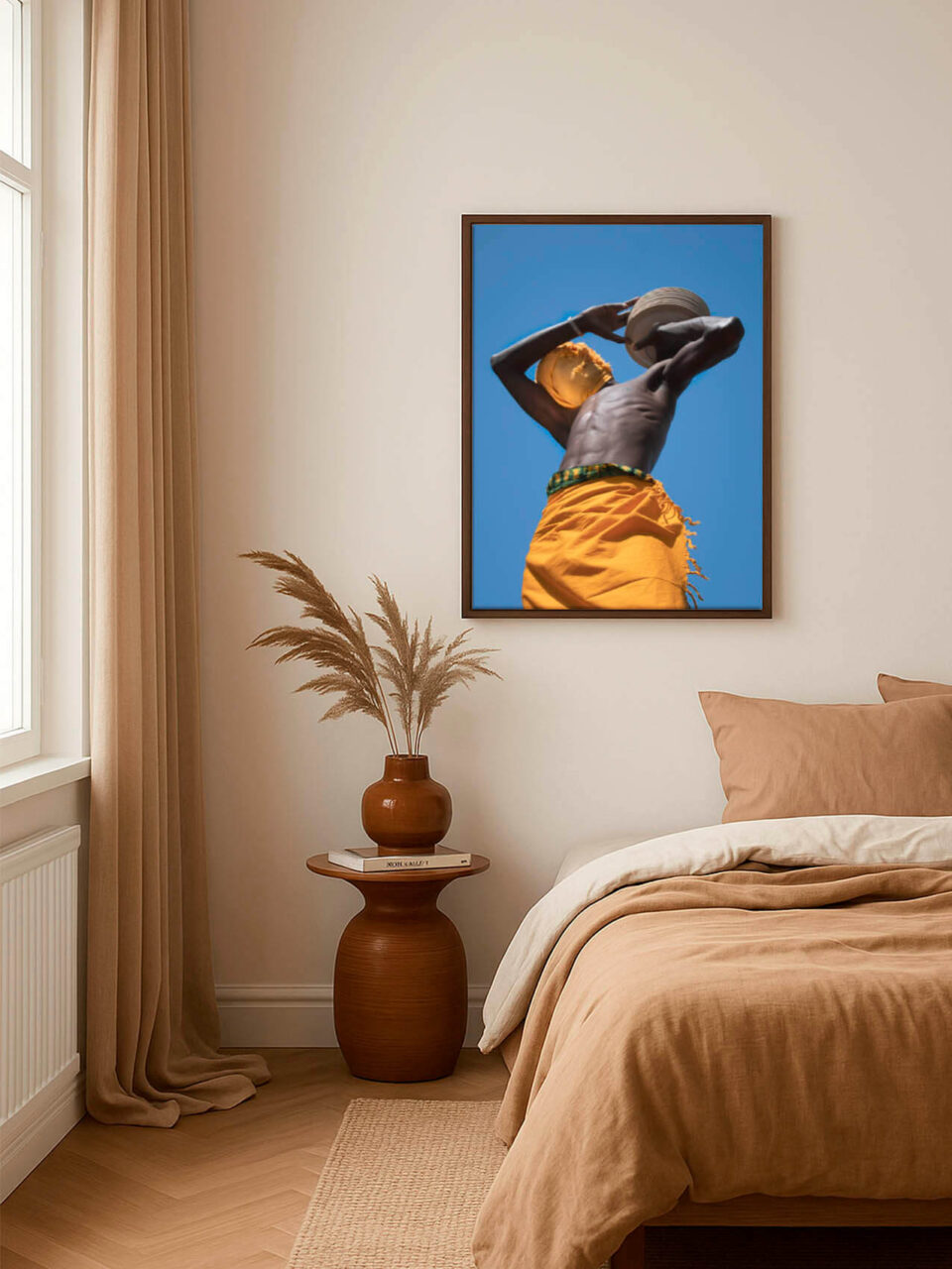 poster blue yellow