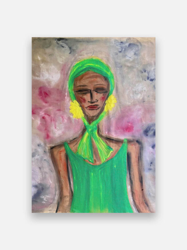 girl in green poster