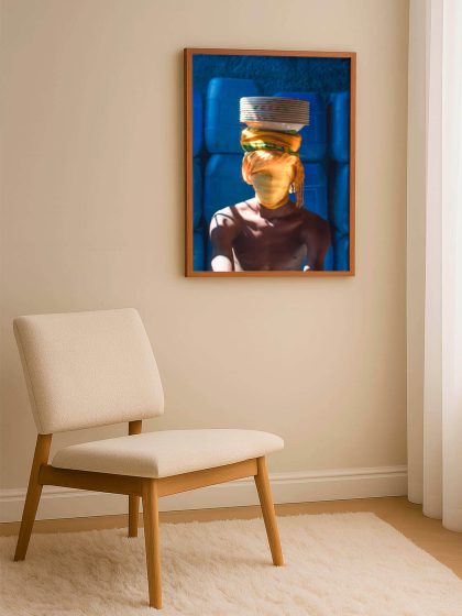 poster blue yellow