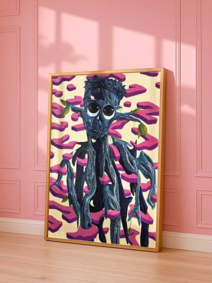 through the maze poster pink