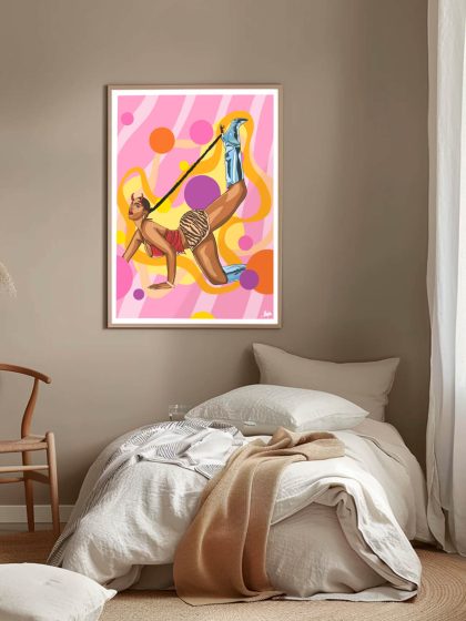 saucy cheetah poster