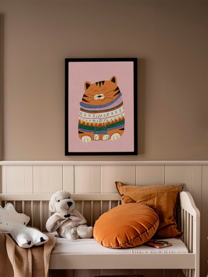 sweater cat poster